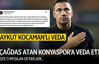 Konyaspor'da Çağdaş Atan Dönemi Kapandı: Veda Mesajındaki Aykut Kocaman Detayı!