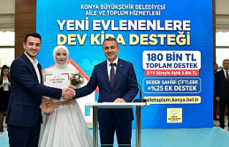 Konya'da Yeni Evlenenlere Müjde: 180 Bin TL...